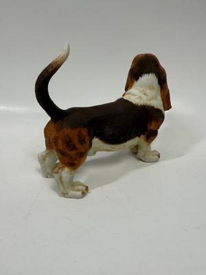 Basset Hound Dog Figurine Andrea by Sadek #7733 Japan Vintage Porcelain Bisque