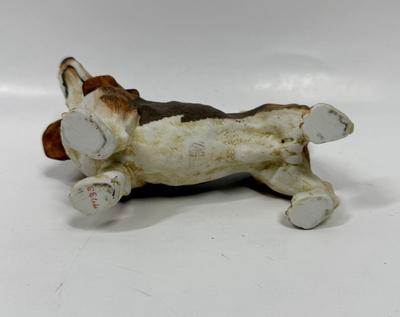Basset Hound Dog Figurine Andrea by Sadek #7733 Japan Vintage Porcelain Bisque