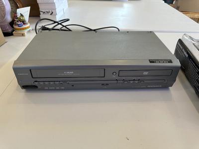 MAGNAVOX COMBO VHS/DVD PLAYER, TELEPHONE AND A SMALL BLUETOOTH RADIO