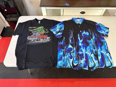 2 NEW MEN'S SHIRTS MEDIUM