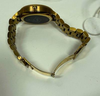 Fossil Q Venture Crystal Accent Gold-Tone Gen 3 Smart Watch with Black Dial (Model: FTW6001)