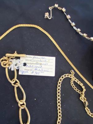 SMALL JEWELRY BOX WITH ESTATE JEWELRY