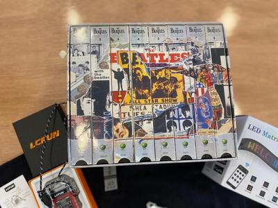MED RAT FINK T-SHIRT, BEATLES ON VHS AND A VARIETY OF OTHER ITEMS