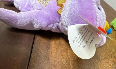 Beanie Baby Lot of 5 - Ty bears and one frog - Original Tags Attached