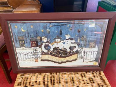 WICKER HAMPER CHRISTMAS DECOR AND MORE!