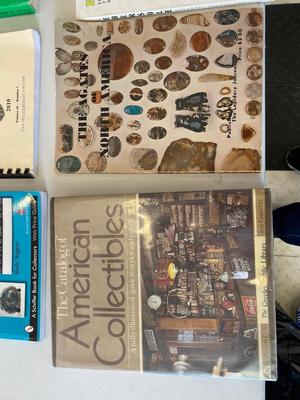 VARIOUS BOOKS ON ANTIQUES AND COLLECTABLES AND MORE