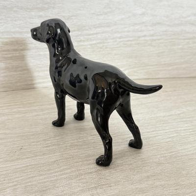 LOT 382K: Rare Vintage Royal Doulton Black Labrador Bone China Figurine