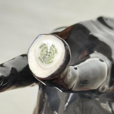 LOT 382K: Rare Vintage Royal Doulton Black Labrador Bone China Figurine