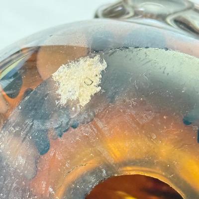 LOT 384K: Vintage Murano Style Speckled Art Glass Rooster