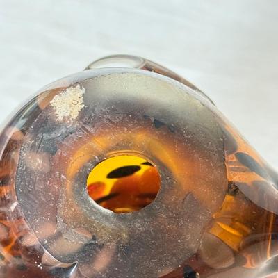 LOT 384K: Vintage Murano Style Speckled Art Glass Rooster