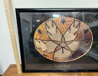 Framed Luiseno mIndian Basket Poster
