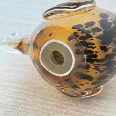 LOT 385K: Vintage Murano Style Speckled Art Glass Rooster