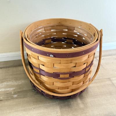 LOT 386K: Collection of Small Hand Woven Longaberger Baskets, some w/ Liners
