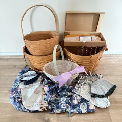 LOT 387K: Longaberger Collection: Baskets, Accessories & Liners