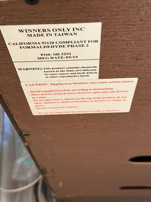 LOT 394F: Winners Only Inc TV Stand