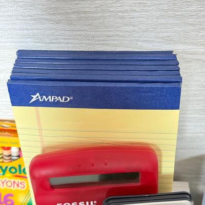 LOT 396L: HP DeskJet 4155e Printer w/ Collection of Office Supplies