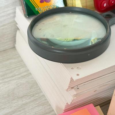 LOT 396L: HP DeskJet 4155e Printer w/ Collection of Office Supplies