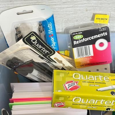 LOT 396L: HP DeskJet 4155e Printer w/ Collection of Office Supplies