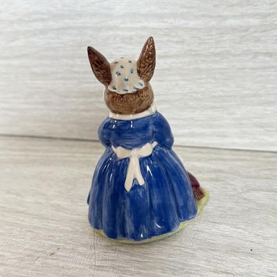 LOT 398K: Vintage Royal Doulton “Mrs Bunnykins: Clean Sweep” Bone China Figurine, Wade Whimsies Turtle, Hallmark Cardinal Snowglobe &...