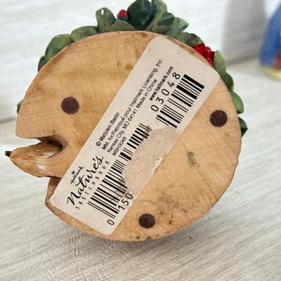 LOT 398K: Vintage Royal Doulton “Mrs Bunnykins: Clean Sweep” Bone China Figurine, Wade Whimsies Turtle, Hallmark Cardinal Snowglobe &...