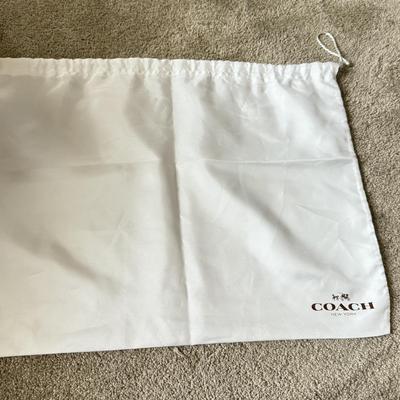 LOT 399D: Brown Coach New York Boxes w/ Branded Cloth Bags