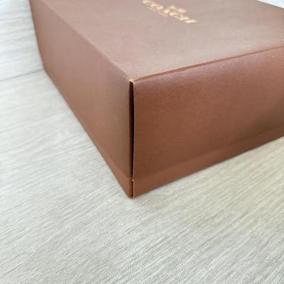 LOT 399D: Brown Coach New York Boxes w/ Branded Cloth Bags