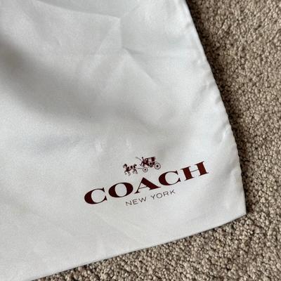 LOT 399D: Brown Coach New York Boxes w/ Branded Cloth Bags