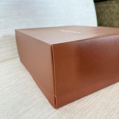 LOT 399D: Brown Coach New York Boxes w/ Branded Cloth Bags