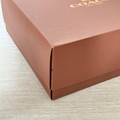 LOT 399D: Brown Coach New York Boxes w/ Branded Cloth Bags