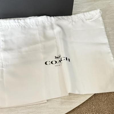 LOT 400D: Black Coach New York Gift Boxes w/ Cloth Bags