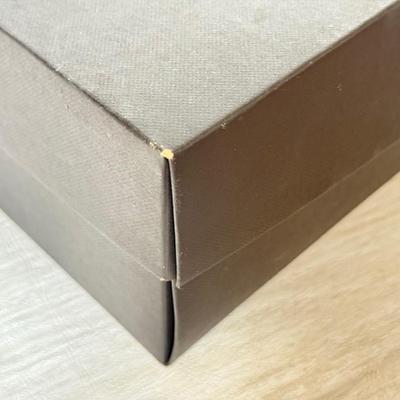 LOT 400D: Black Coach New York Gift Boxes w/ Cloth Bags