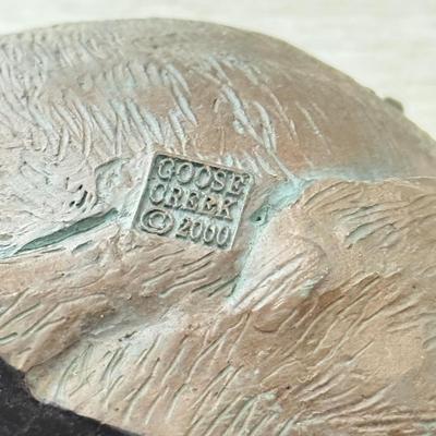 LOT 401K: Guinea Pig Coin Bank & Chubby Rabbit Sculptures: Evergreen & Goose Creek
