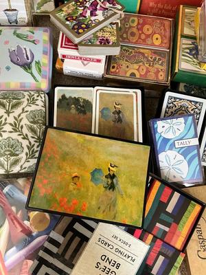 BR705 Large Lot of Bridge Supplies, Instructions and Playing Cards