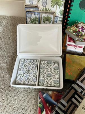 BR705 Large Lot of Bridge Supplies, Instructions and Playing Cards