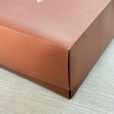 LOT 406D: Brown Coach New York Gift Boxes w/ Branded Cloth Bags