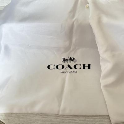 LOT 406D: Brown Coach New York Gift Boxes w/ Branded Cloth Bags