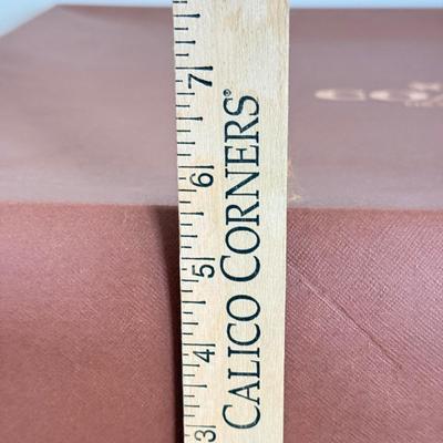 LOT 407D: Brown Coach New York Gift Boxes w/ Cloth Bags