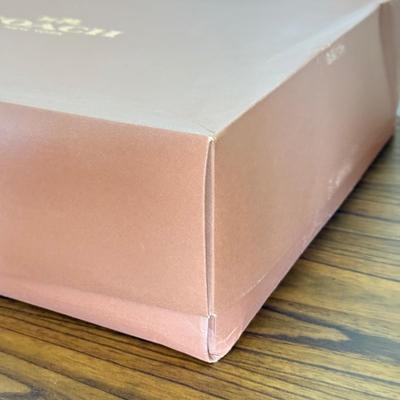 LOT 407D: Brown Coach New York Gift Boxes w/ Cloth Bags