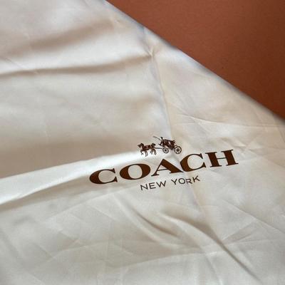 LOT 407D: Brown Coach New York Gift Boxes w/ Cloth Bags