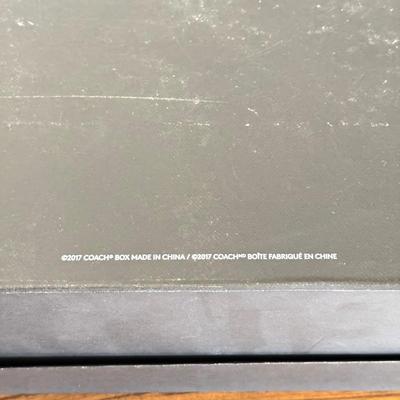 LOT 408D: Coach New York Gift Boxes w/ Cloth Bags