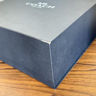 LOT 408D: Coach New York Gift Boxes w/ Cloth Bags