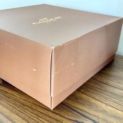 LOT 408D: Coach New York Gift Boxes w/ Cloth Bags