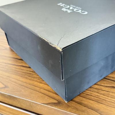 LOT 408D: Coach New York Gift Boxes w/ Cloth Bags