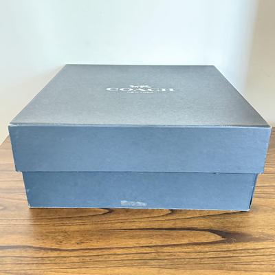 LOT 409D: Coach New York Gift Boxes w/ Cloth Bags