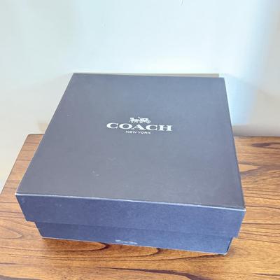 LOT 409D: Coach New York Gift Boxes w/ Cloth Bags