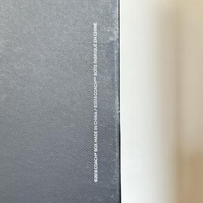 LOT 409D: Coach New York Gift Boxes w/ Cloth Bags