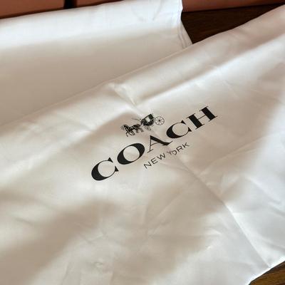 LOT 410D: Coach New York Gift Boxes w/ Cloth Bags