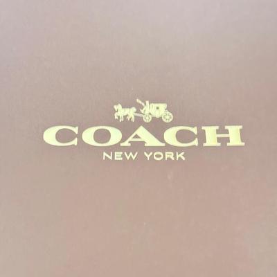 LOT 410D: Coach New York Gift Boxes w/ Cloth Bags