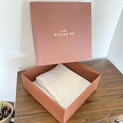 LOT 410D: Coach New York Gift Boxes w/ Cloth Bags