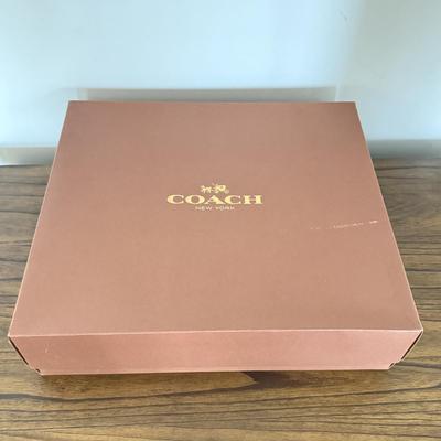 LOT 410D: Coach New York Gift Boxes w/ Cloth Bags